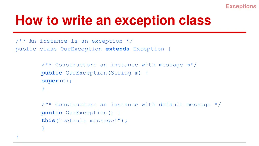 exceptions 4
