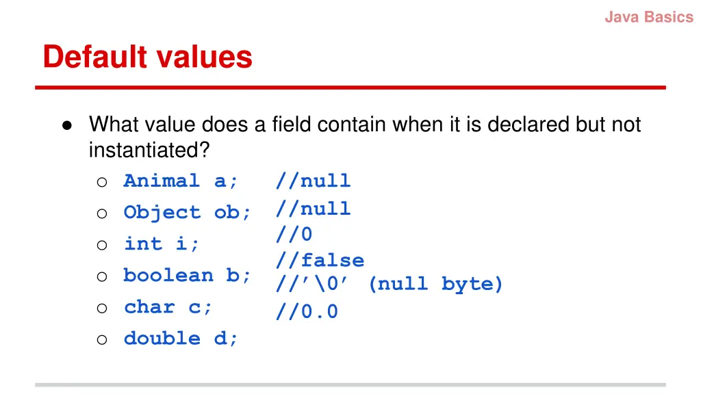 java basics 1