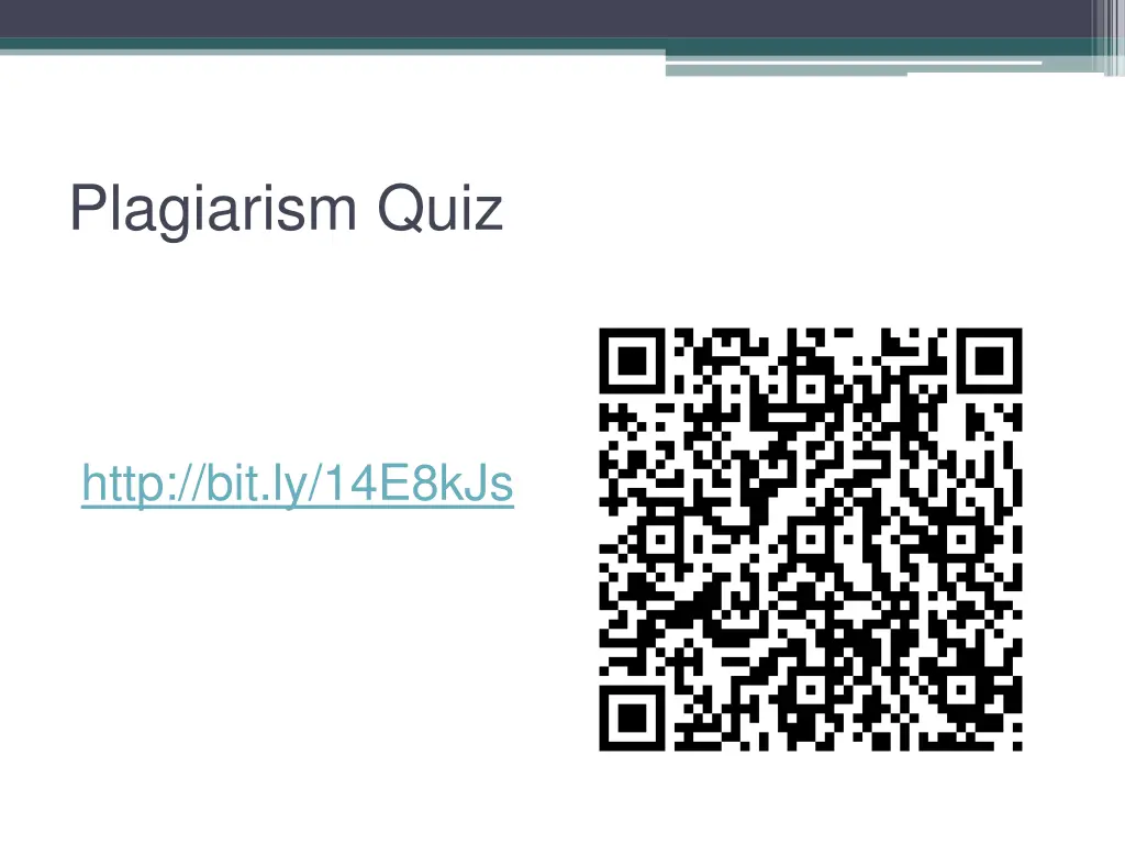 plagiarism quiz