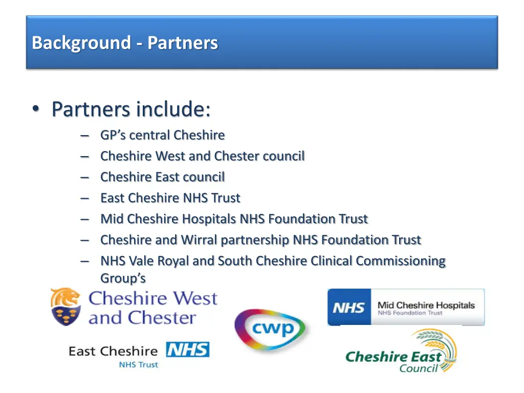 background partners