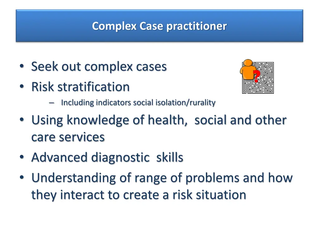complex case practitioner