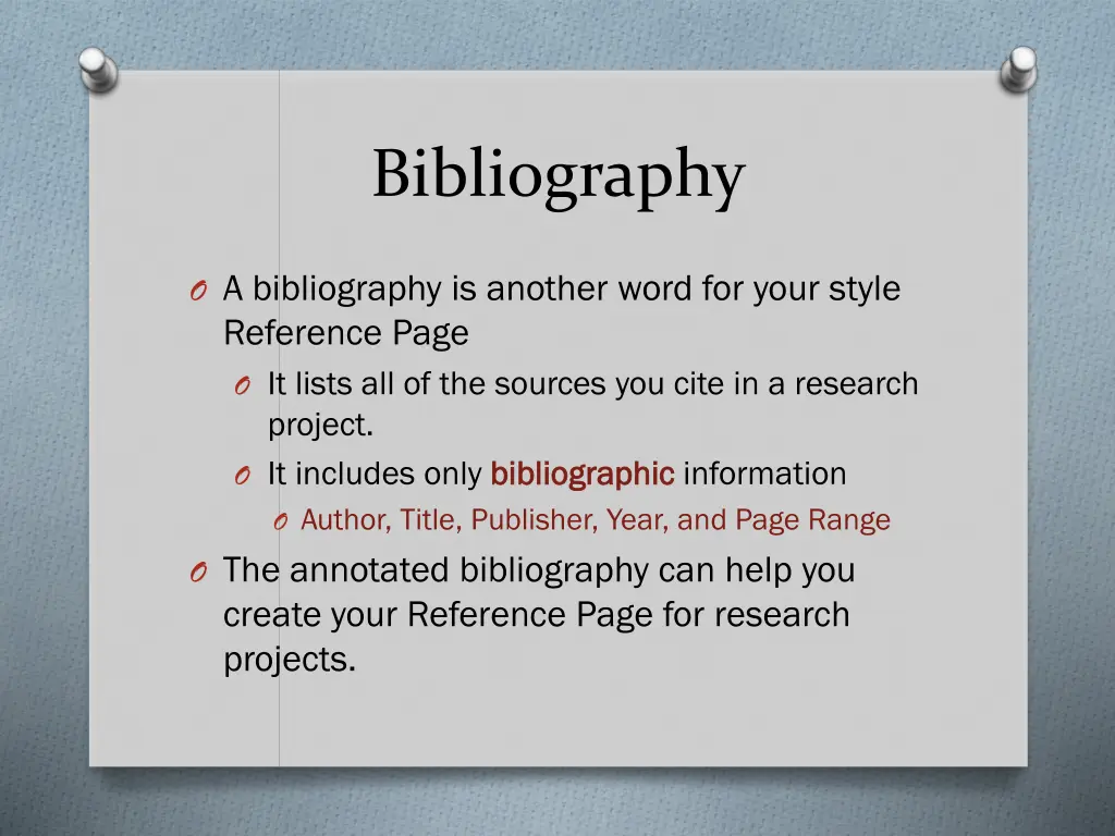 bibliography