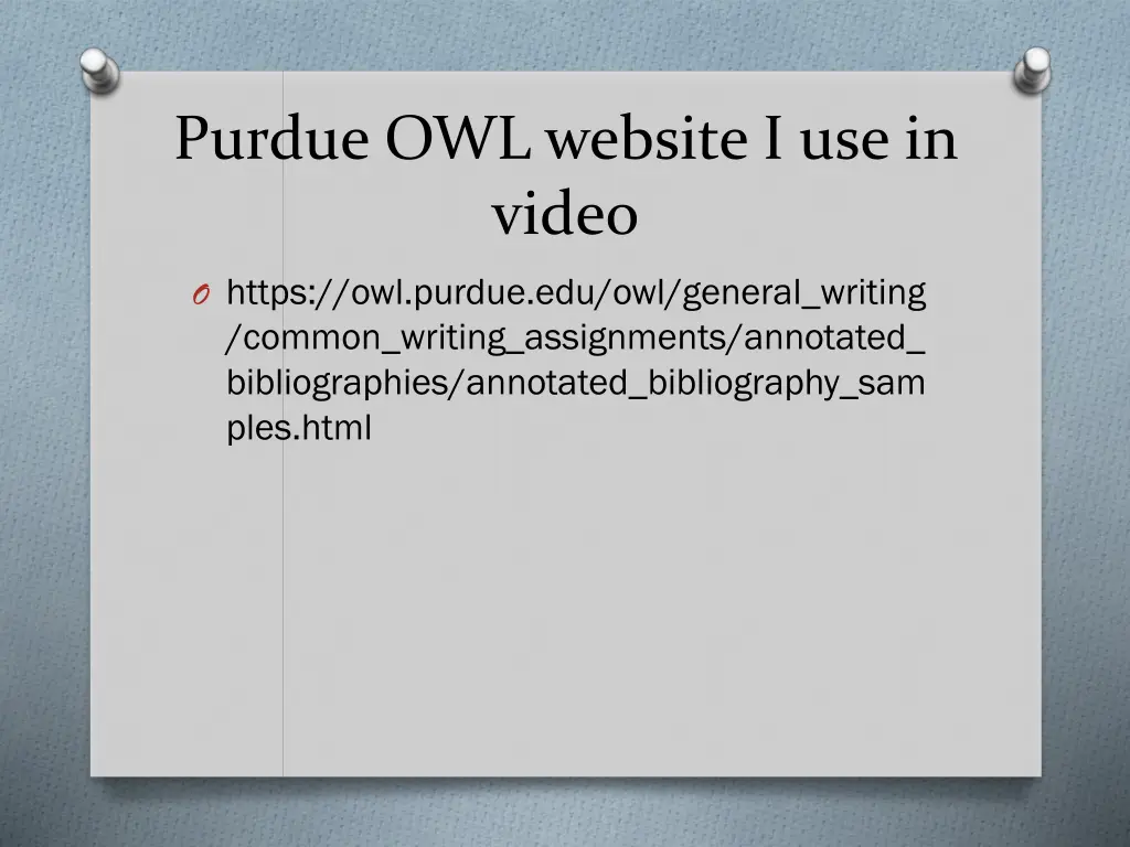 purdue owl website i use in video