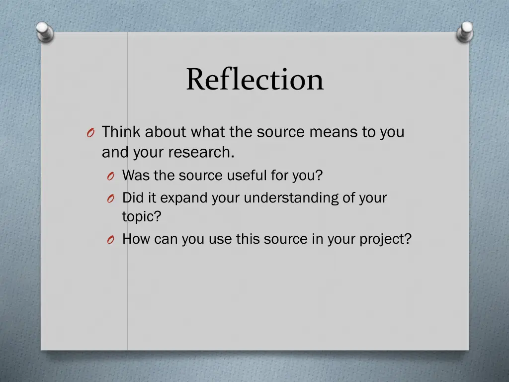 reflection