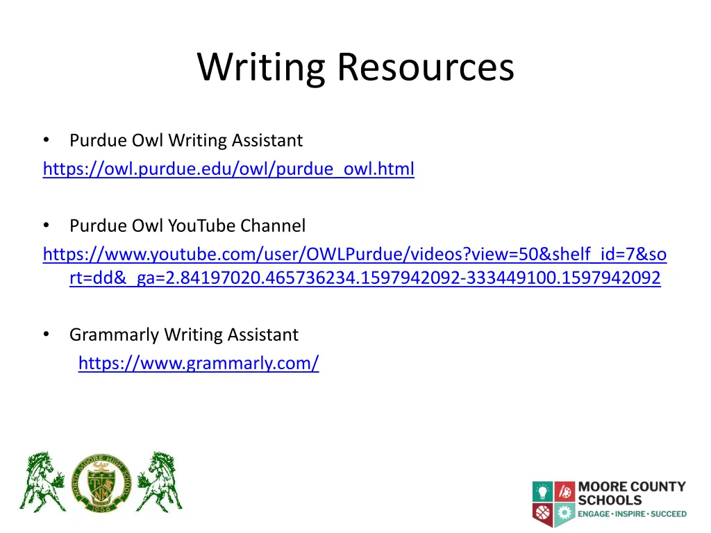 writing resources