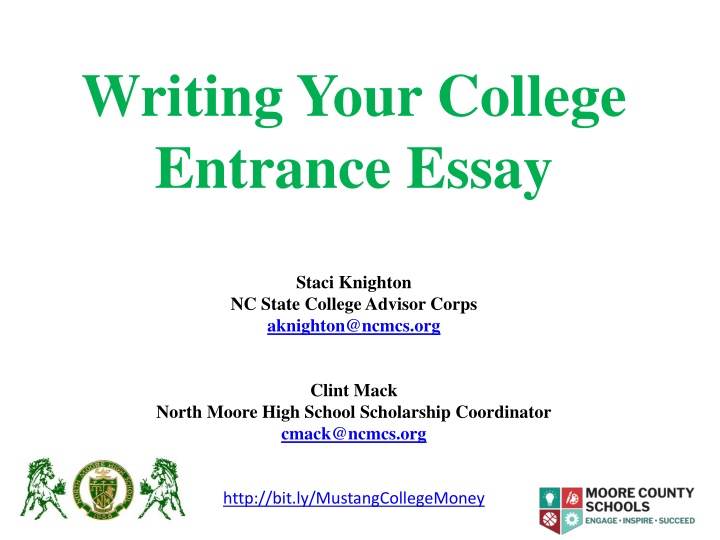 writing your college entrance essay
