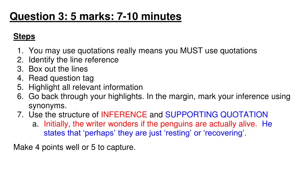question 3 5 marks 7 10 minutes