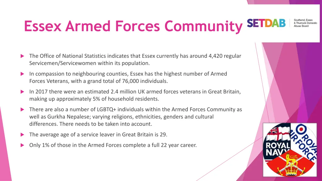 essex armed forces community