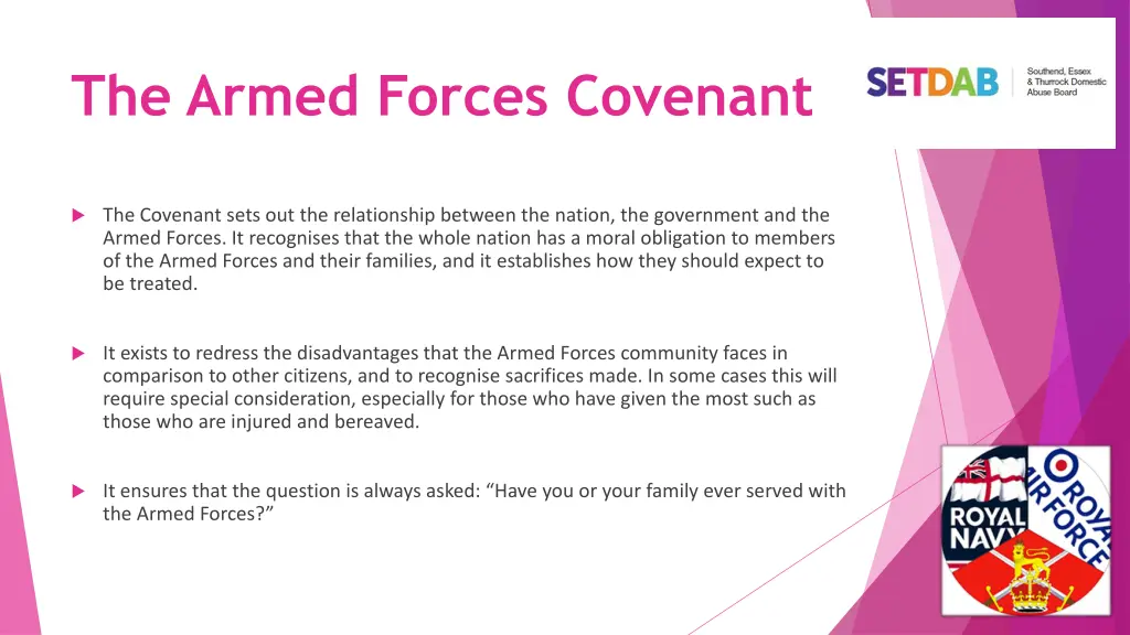 the armed forces covenant