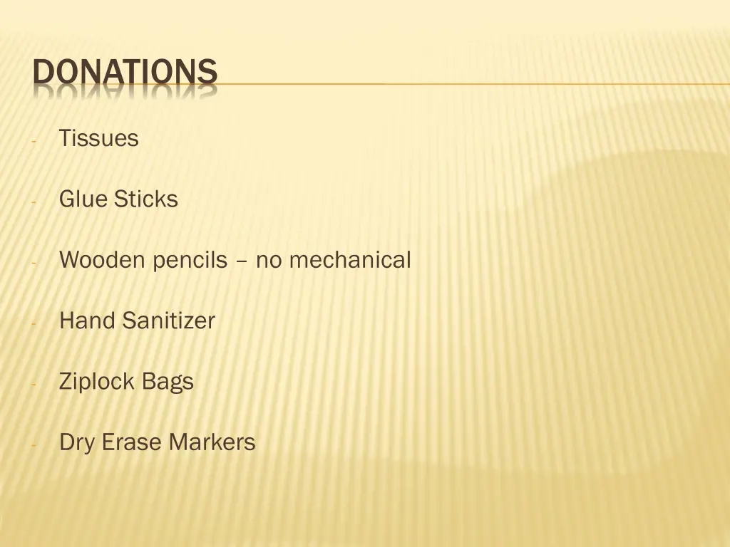 donations