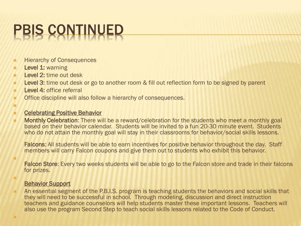 pbis continued