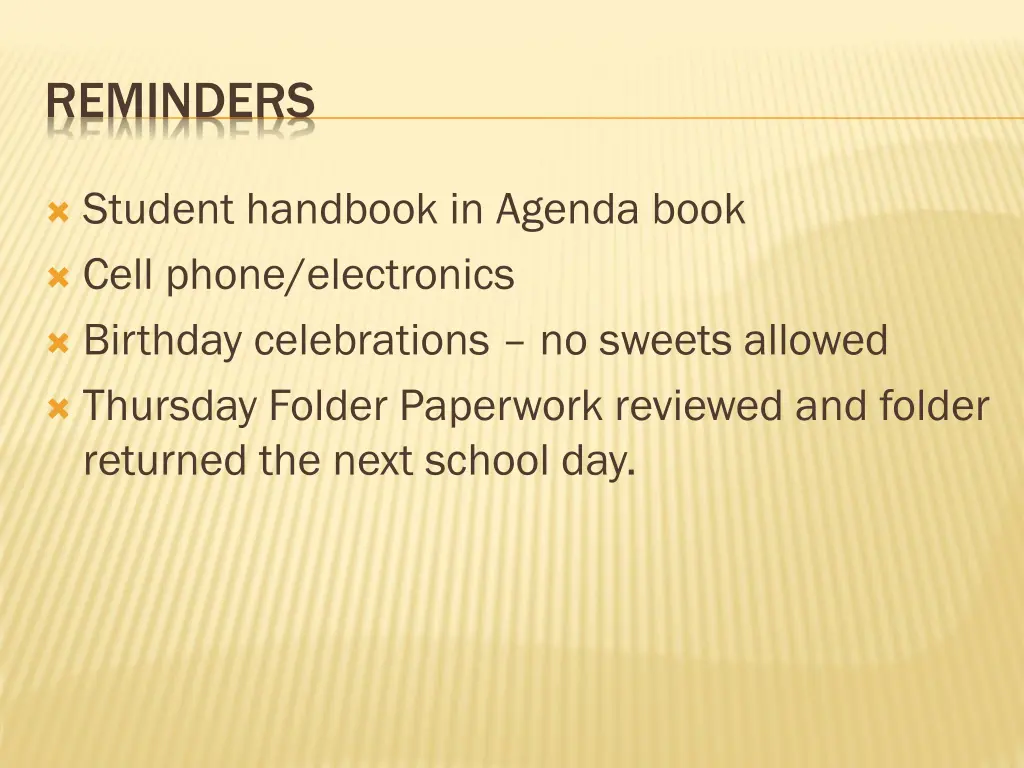 reminders