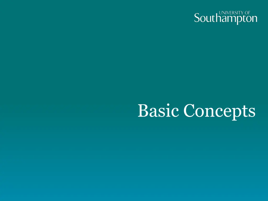 basic concepts
