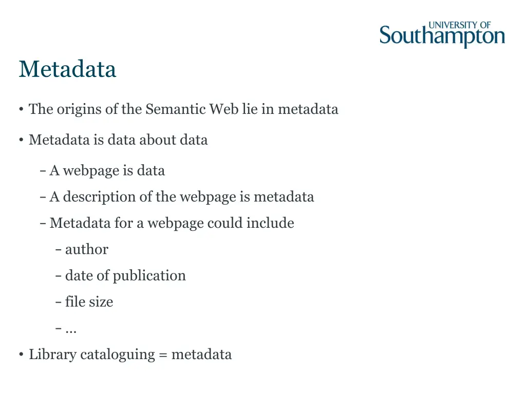 metadata