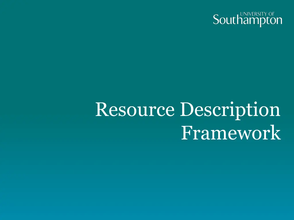 resource description framework