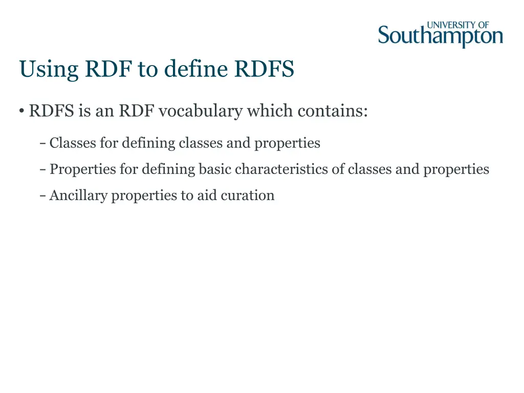 using rdf to define rdfs