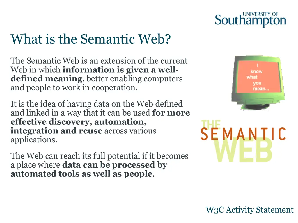 what is the semantic web