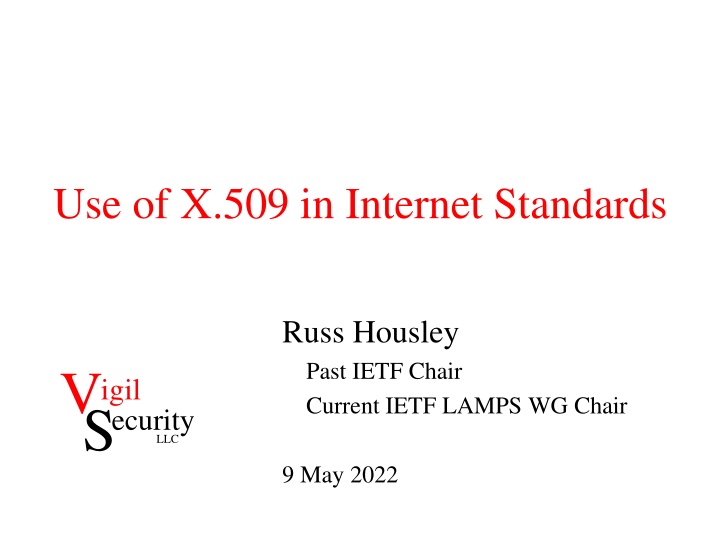 use of x 509 in internet standards