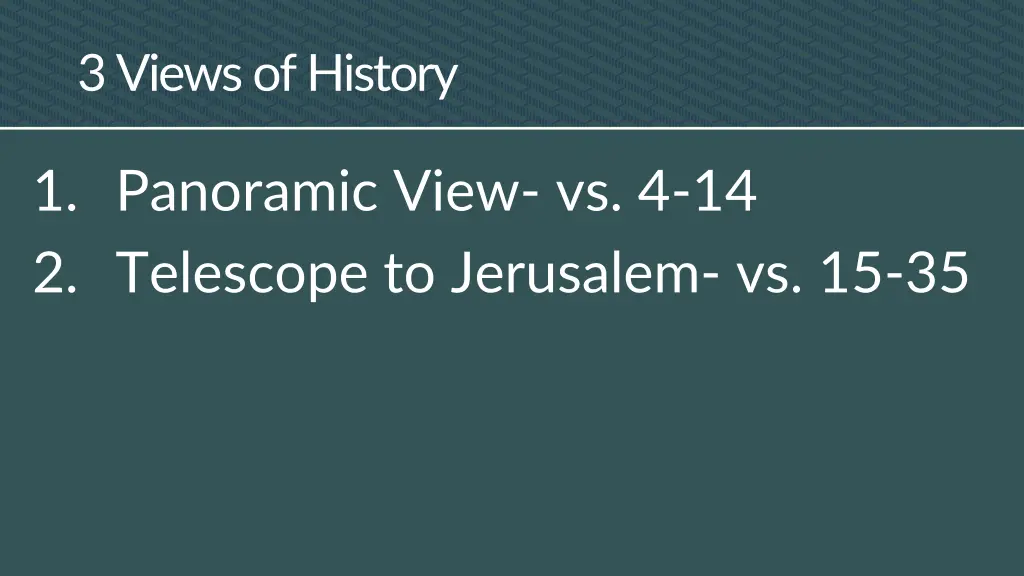 3 views of history 1