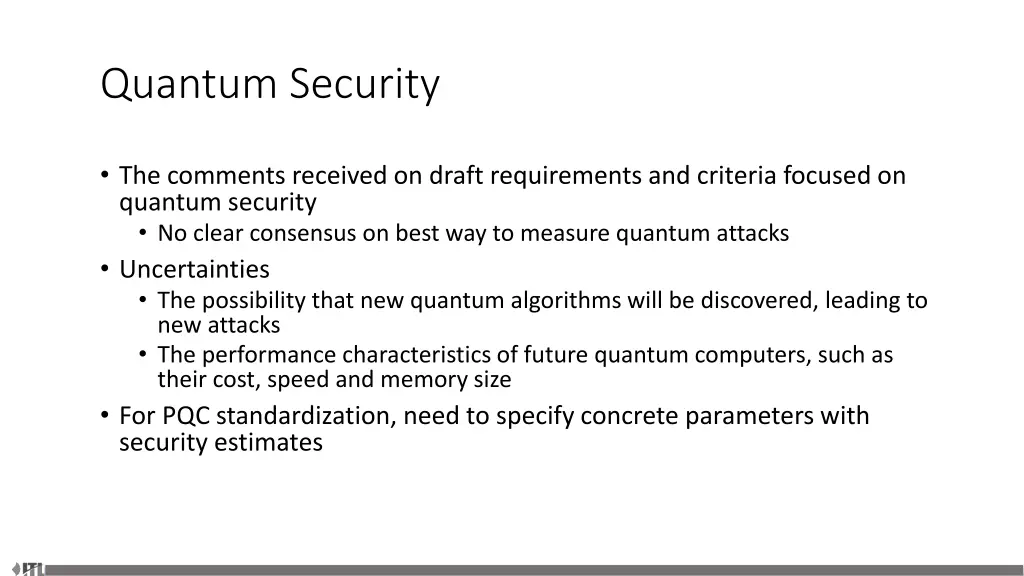 quantum security