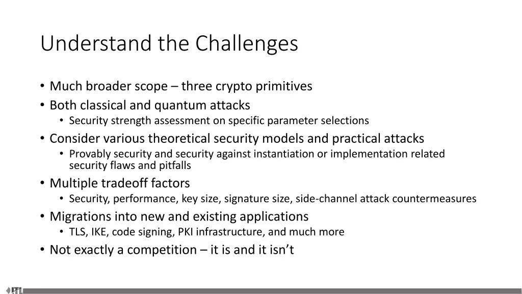understand the challenges