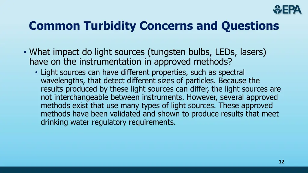 common turbidity concerns and questions