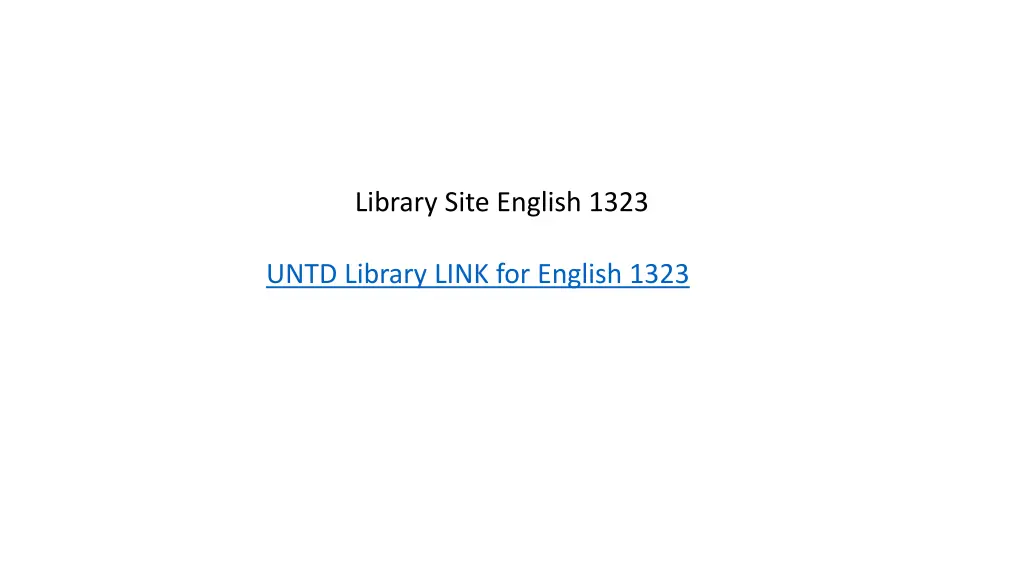 library site english 1323