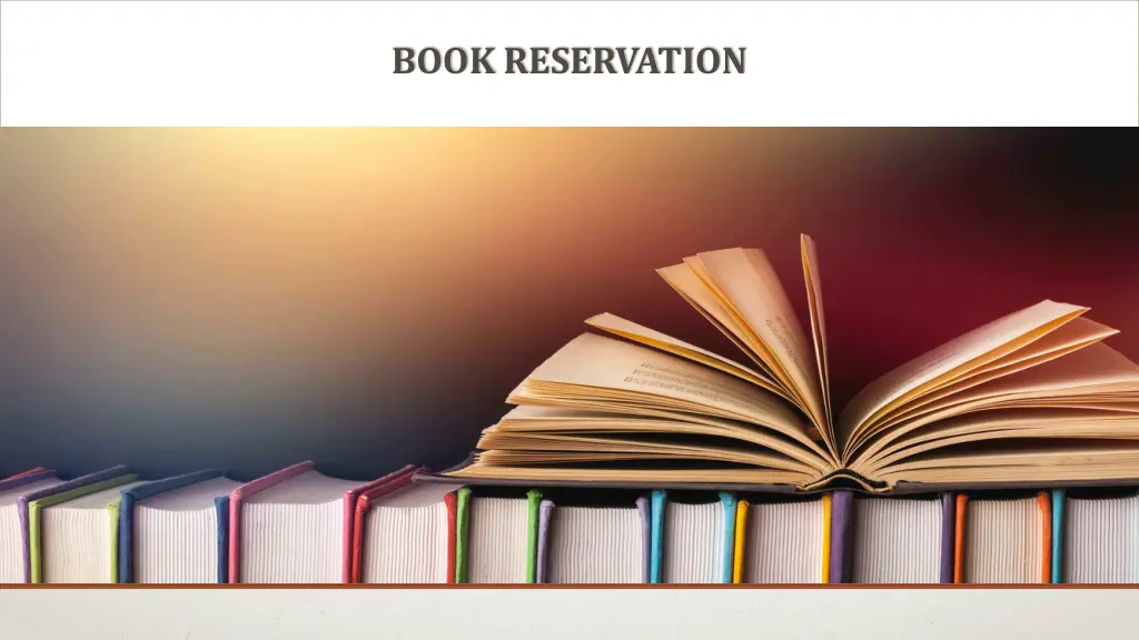 book reservation