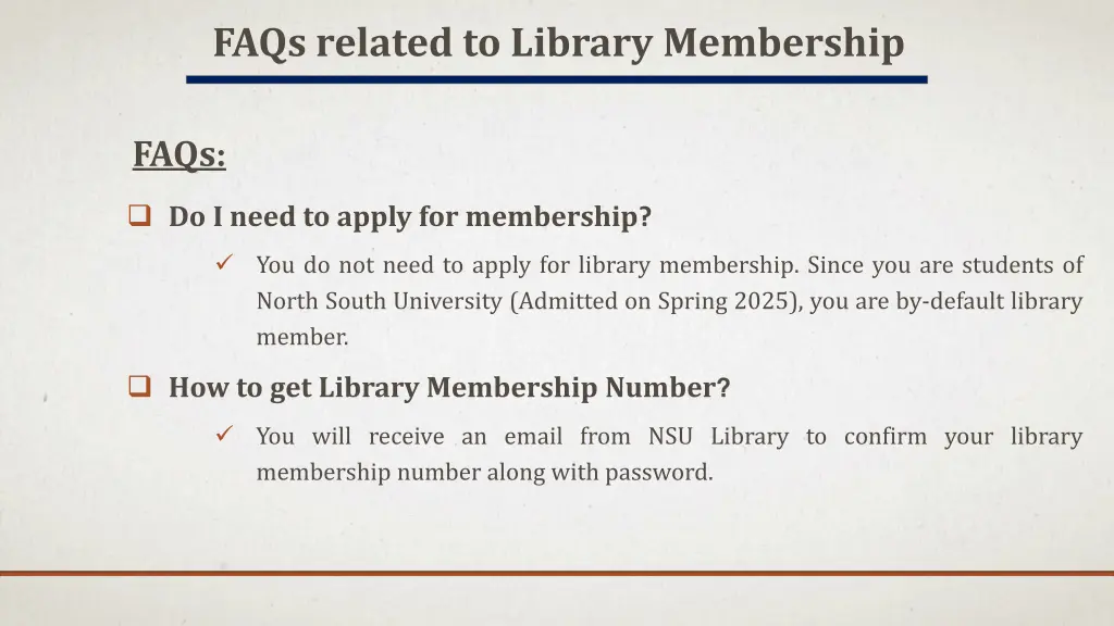 faqs related to library membership