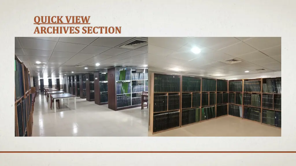 quick view archives section