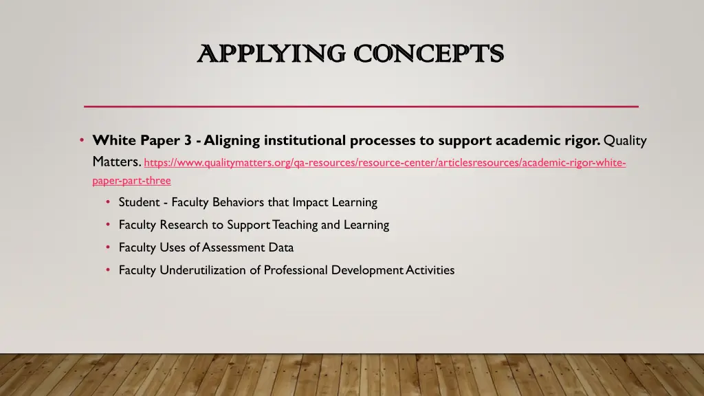 applying concepts applying concepts 1