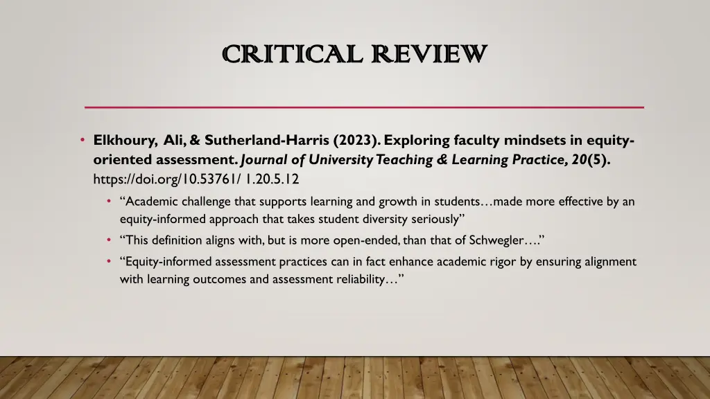 critical review critical review 1