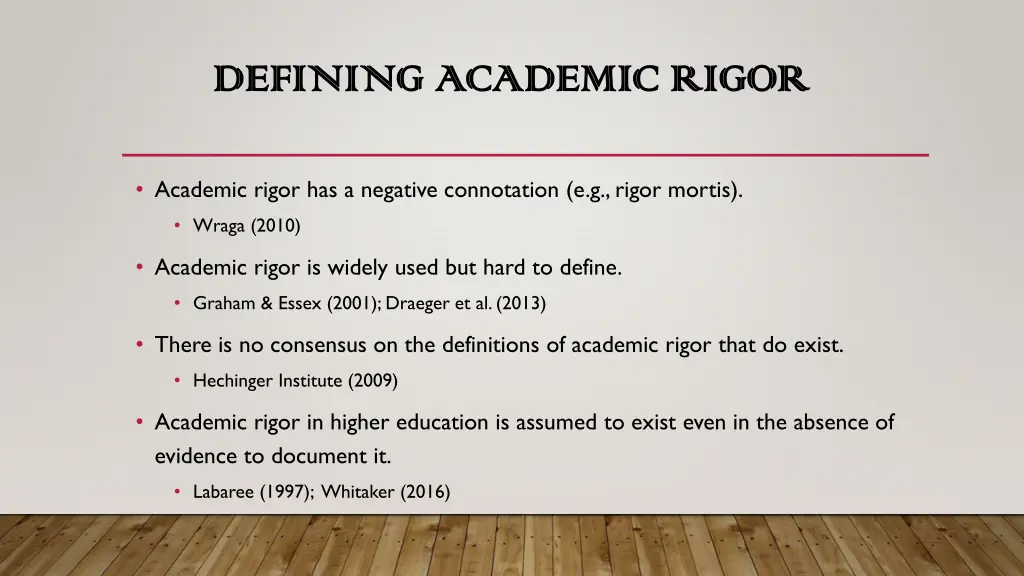 defining academic rigor defining academic rigor