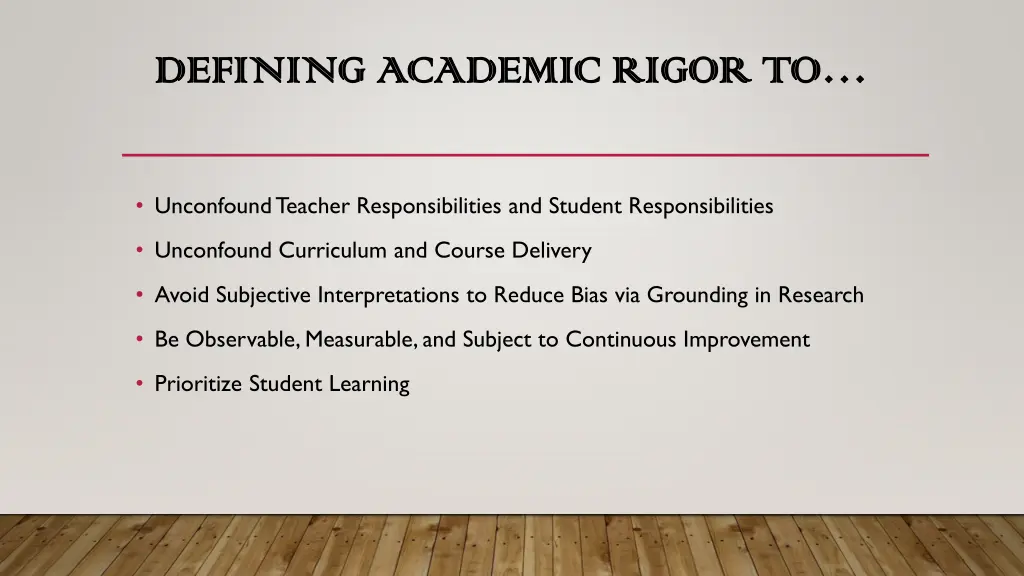defining academic rigor to defining academic