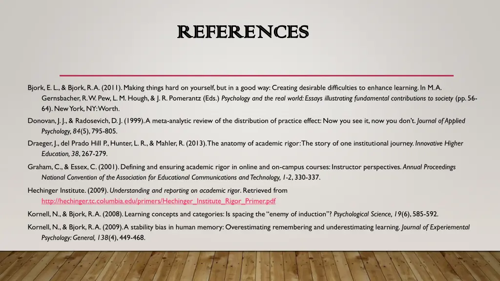 references references