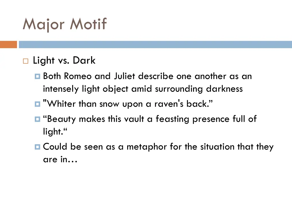 major motif