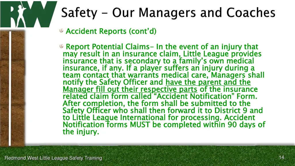 accident reports cont d