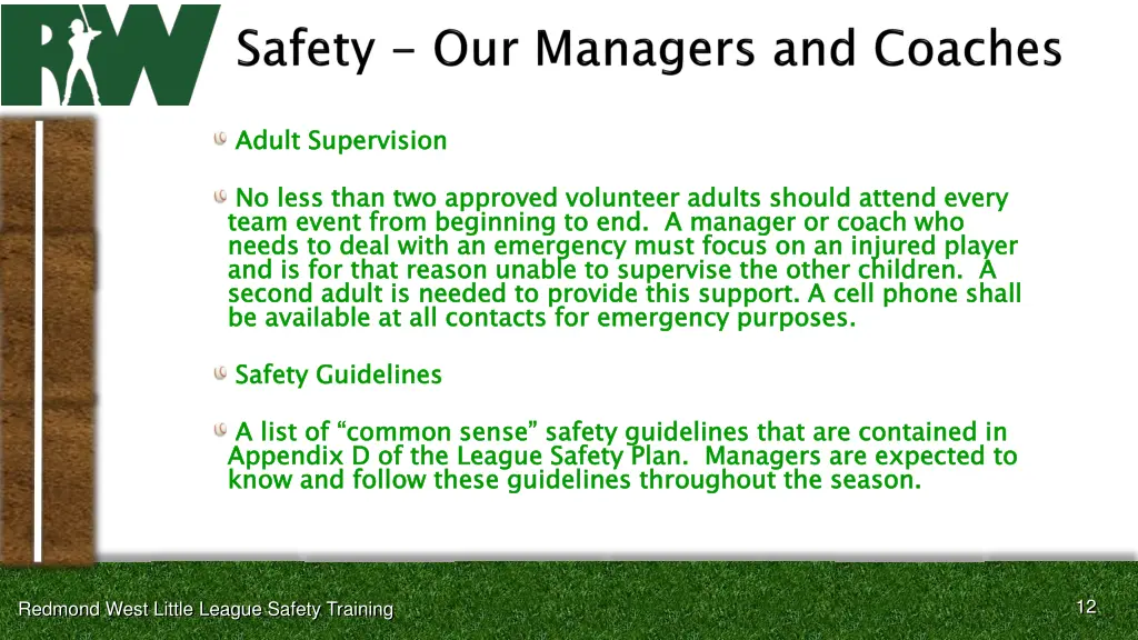 adult supervision