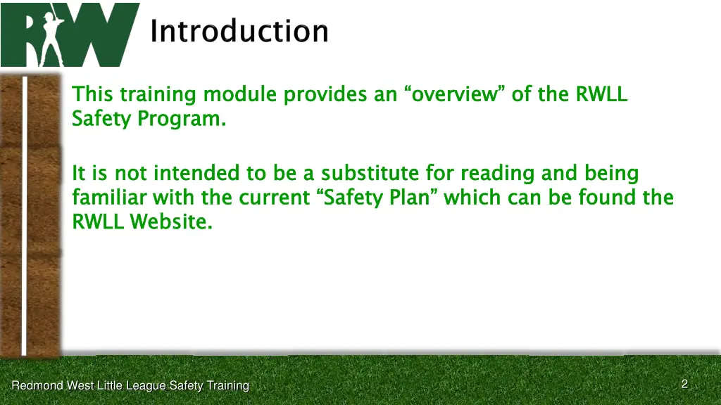 this training module provides an overview