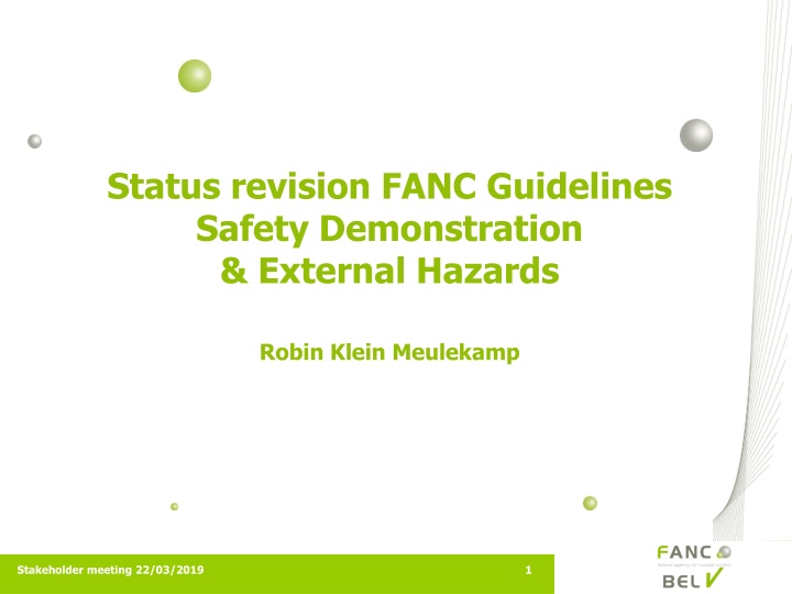 status revision fanc guidelines safety