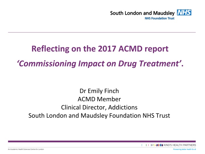 reflecting on the 2017 acmd report