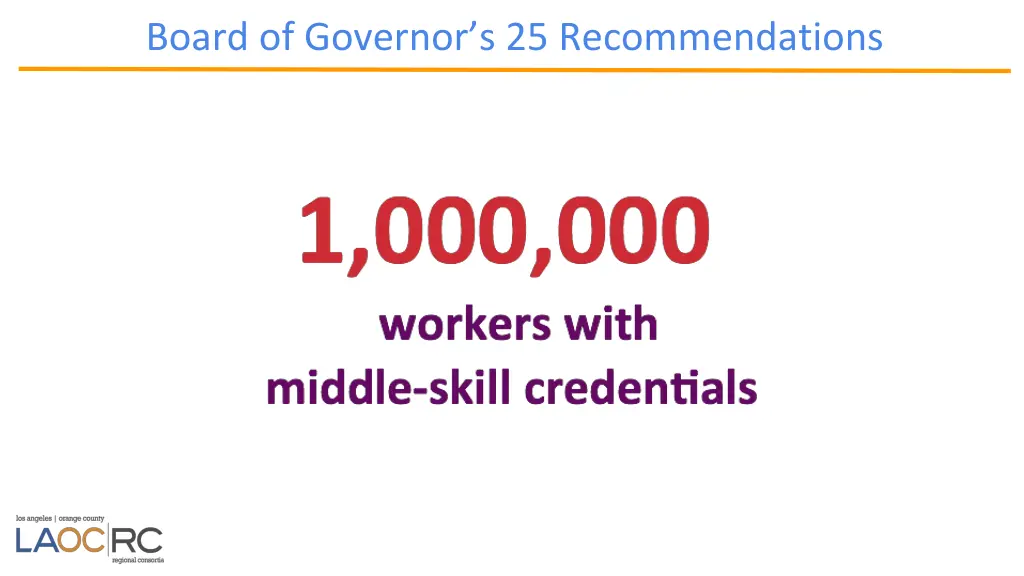 board of governor s 25 recommendations 2