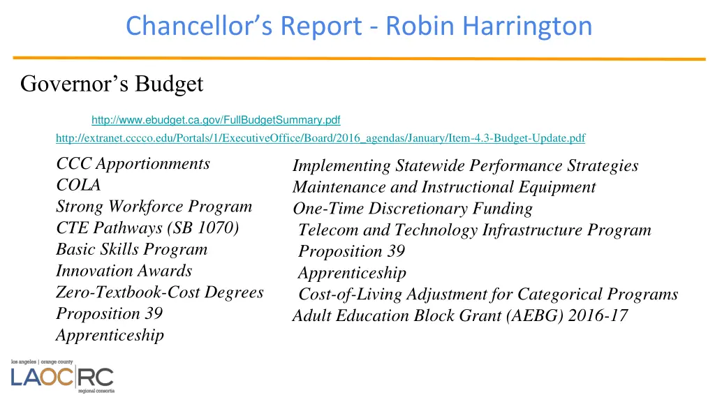 chancellor s report robin harrington 1