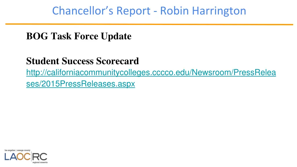 chancellor s report robin harrington 2