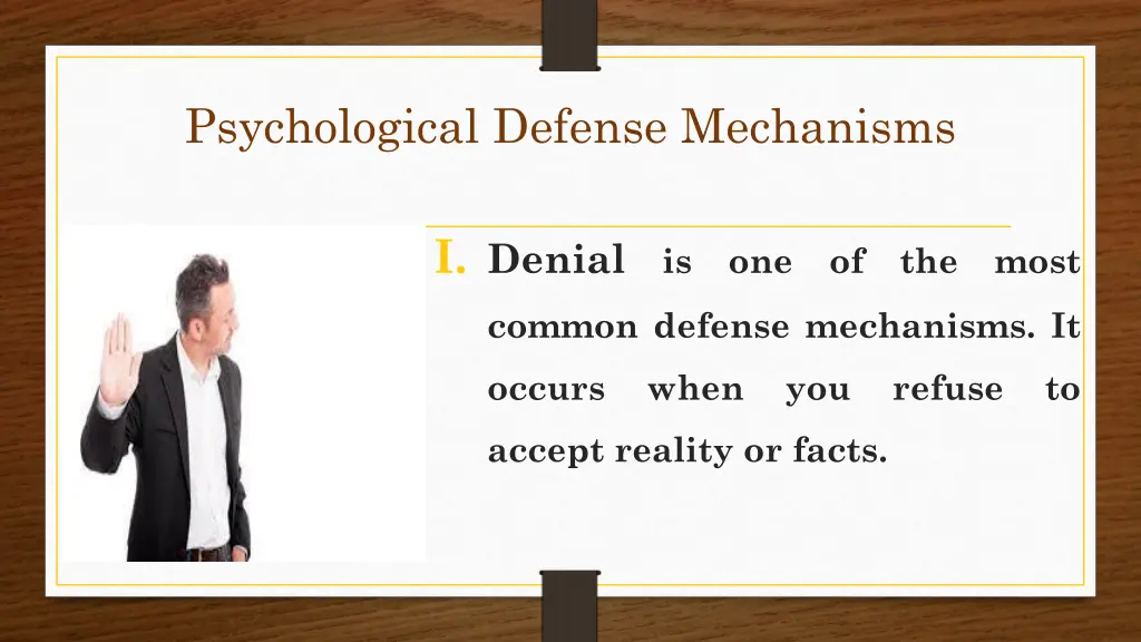 psychological defense mechanisms 1
