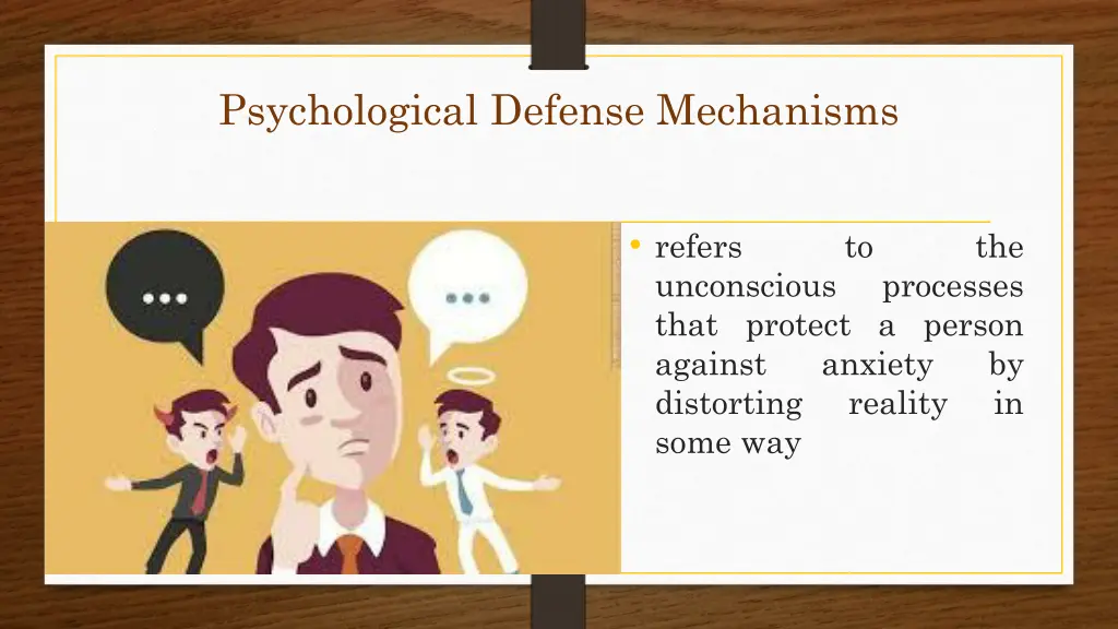 psychological defense mechanisms