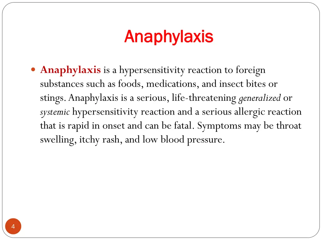 anaphylaxis anaphylaxis 1