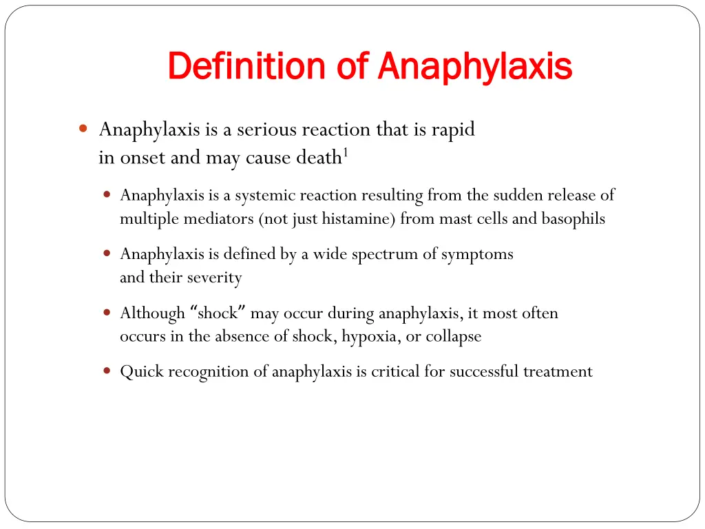 definition of anaphylaxis definition