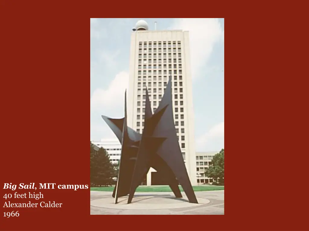 big sail mit campus 40 feet high alexander calder