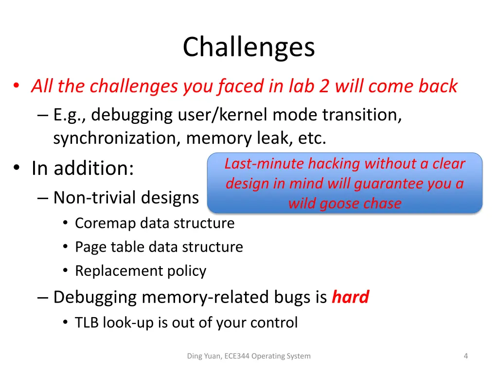 challenges